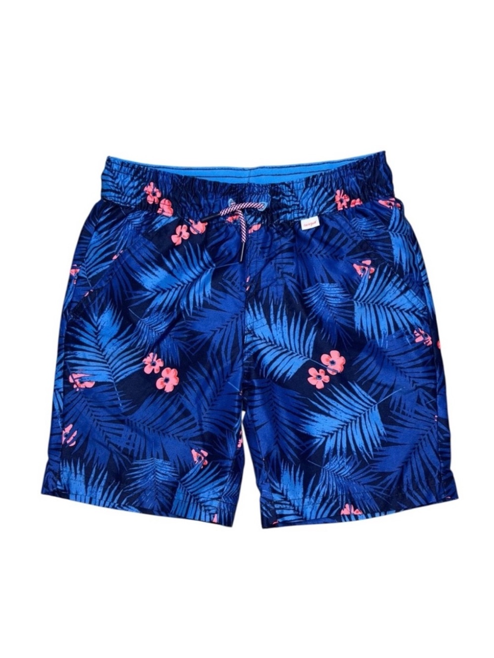 Cat & Jack Swim Trunks XS 4/5 Blue Hawaiian
